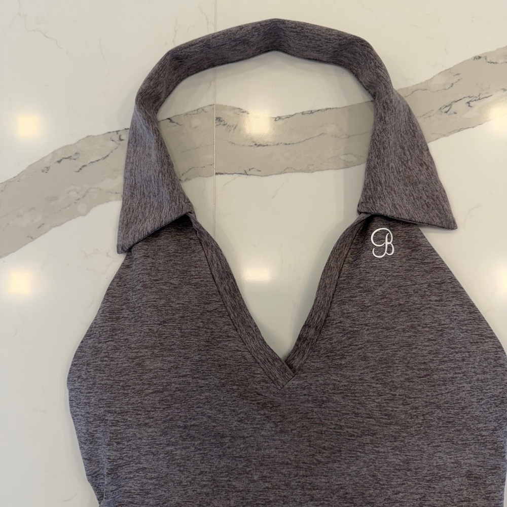 Bombshell Sportswear Heathered Gray Logo Pullover